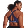 mini: Biustonosz treningowy Under Armour Mid Crossback Emboss Sports Bra - niebieski (6)