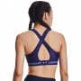 mini: Biustonosz treningowy Under Armour Mid Crossback Emboss Sports Bra - niebieski (4)