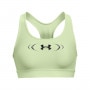 mini: Biustonosz treningowy Under Armour Mid Padless Sports Bra - limonkowy (4)