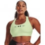 mini: Biustonosz treningowy Under Armour Mid Padless Sports Bra - limonkowy (1)