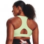 mini: Biustonosz treningowy Under Armour Mid Padless Sports Bra - limonkowy (2)