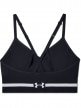 Biustonosz treningowy UNDER ARMOUR Seamless Low Long Bra - czarny