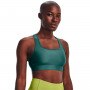 mini: Biustonosz treningowy Under Armour UA HeatGear Mid Padless - zielony (5)