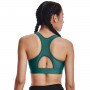 mini: Biustonosz treningowy Under Armour UA HeatGear Mid Padless - zielony (2)