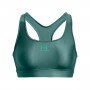 mini: Biustonosz treningowy Under Armour UA HeatGear Mid Padless - zielony (9)