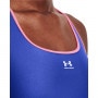 Biustonosz treningowy Under Armour UA HeatGear Mid Padless - niebieski