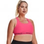 UNDER ARMOUR Biustonosz treningowy UNDER ARMOUR UA Crossback Mid Bra  różowy Róż