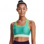 mini: Biustonosz treningowy UNDER ARMOUR UA Crossback Mid Bra Pkt - zielony (1)