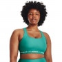 mini: Biustonosz treningowy UNDER ARMOUR UA CROSSBACK MID HEATHER BRA - zielony (7)