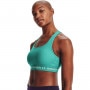 mini: Biustonosz treningowy UNDER ARMOUR UA CROSSBACK MID HEATHER BRA - zielony (5)