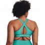 mini: Biustonosz treningowy UNDER ARMOUR UA CROSSBACK MID HEATHER BRA - zielony (8)