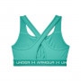 mini: Biustonosz treningowy UNDER ARMOUR UA CROSSBACK MID HEATHER BRA - zielony (10)