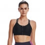 UNDER ARMOUR Biustonosz treningowy UNDER ARMOUR UA Infinity High Bra Zip  czarny Czarny