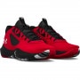 mini: Buty do koszykówki uniseks UNDER ARMOUR UA Lockdown 6 - czerwone (2)