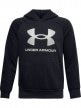 mini: Chłopięca bluza treningowa UNDER ARMOUR RIVAL FLEECE HOODIE - czarna (1)