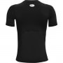 mini: Chłopięca koszulka treningowa Under Armour UA HG Armour SS - czarna (2)