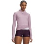 mini: Damska bluza do biegania Under Armour UA Velociti Half Zip - różowa (1)