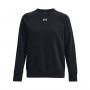 mini: Damska bluza dresowa nierozpinana bez kaptura Under Armour Rival Fleece Crew - czarna (5)