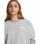 mini: Damska bluza dresowa nierozpinana bez kaptura Under Armour UA Icon Fleece OS Crew - szara (5)
