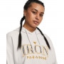 mini: Damska bluza dresowa nierozpinana z kapturem Under Armour Project Rock Everyday Terry Hoody - biała  (4)