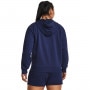 mini: Damska bluza treningowa nierozpinana z kapturem Under Armour Project Rock Everyday Terry Hoody - granatowa  (2)
