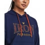 mini: Damska bluza treningowa nierozpinana z kapturem Under Armour Project Rock Everyday Terry Hoody - granatowa  (3)
