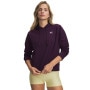 mini: Damska bluza dresowa nierozpinana z kapturem Under Armour Sport Terry Hoodie - fioletowa (1)