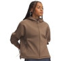 mini: Damska bluza dresowa rozpinana Under Armour Unstoppable Fleece FZ Jkt - brązowa (1)