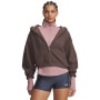 mini: Damska bluza dresowa rozpinana z kapturem Under Armour UA Icom Sama Fleece FZ - brązowa (1)