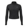 Obrazek dla: UNDER ARMOUR Damska bluza treningowa bez kaptura Under Armour Motion 1/2 Zip  czarna brak foto Czarny