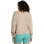 mini: Damska bluza treningowa nierozpinana bez kaptura Under Armour Project Rock HW Terry LS Q1 - beżowa  (2)