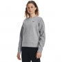 mini: Damska bluza treningowa nierozpinana bez kaptura Under Armour Unstoppable Flc Crew - szara (1)