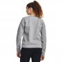 mini: Damska bluza treningowa nierozpinana bez kaptura Under Armour Unstoppable Flc Crew - szara (2)