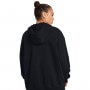 mini: Damska bluza treningowa rozpinana z kapturem Under Armour Project Rock HW Terry FZ OS Q1 - czarna (2)