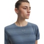 mini: Damska koszulka do biegania Under Armour UA Velociti Shortsleeve - niebieska (3)