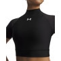 mini: Damska koszulka treningowa Under Armour HeatGear Crop Mock SS - czarna (3)