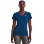 mini: Damska koszulka treningowa Under Armour Tech SSV - Solid - granatowa (1)