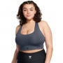mini: Damski biustonosz treningowy Under Armour Project Rock Let's Go Grind Sportlette - szary (4)