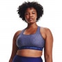 mini: Biustonosz treningowy UNDER ARMOUR UA Crossback Mid Heather Bra - granatowy (3)