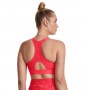 mini: Biustonosz treningowy Under Armour UA HeatGear High - łososiowy  (2)