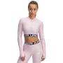 mini: Damski longsleeve treningowy Under Armour Heatgear Rib 1/4 Zip Ls - różowy (4)