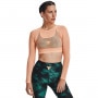mini: Damski longsleeve treningowy UNDER ARMOUR Project Rock Sheer Mesh LS - łososiowy (1)