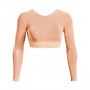 mini: Damski longsleeve treningowy UNDER ARMOUR Project Rock Sheer Mesh LS - łososiowy (5)