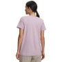 mini: Damski t-shirt bez nadruku Under Armour Rival Cotton Wash SS - fioletowy (2)
