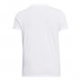 mini: Damski t-shirt z nadrukiem Under Armour UA Rival Core SS - biały (4)