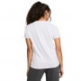 mini: Damski t-shirt z nadrukiem Under Armour UA Rival Core SS - biały (2)