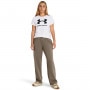 mini: Damski t-shirt z nadrukiem Under Armour UA Rival Logo SS - biały (3)