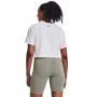 mini: Damski t-shirt z nadrukiem Under Armour UA Collegiate Crest Crop SS - biały (3)