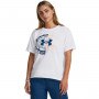 mini: Damski t-shirt z nadrukiem Under Armour UA Make All Heavyweight SS - biały (1)