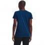 mini: Damski t-shirt z nadrukiem Under Armour UA Rival Logo SS - granatowy (2)